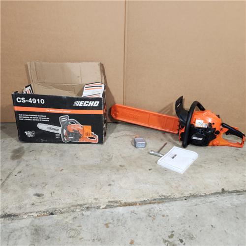 Houston Location - AS-IS ECHO 20 in. 50.2 Cc 2-Stroke Gas Rear Handle Chainsaw - Appears IN GOOD  Condition