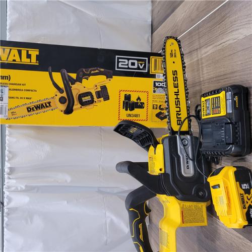 AS-IS  DEWALT 20V MAX Compact 12 Brushless Cordless Chainsaw Kit