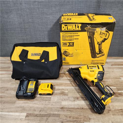 HOUSTON LOCATION - AS-IS DEWALT 20V MAX XR Lithium-Ion Cordless 2-1/2 in. 15-Gauge Finish Nailer Kit