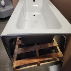 Phoenix AS-IS KOHLER Bellwether 60 in. x 32 in. Soaking Bathtub with Left-Hand Drain in White