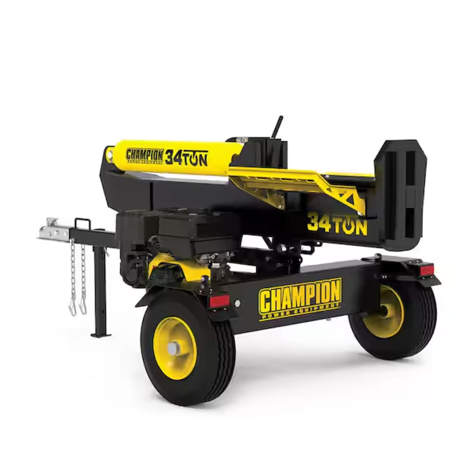 DALLAS LOCATION - Champion Power Equipment 34 Ton 338 cc Gas Powered Hydraulic Wood Log Splitter with Vertical/Horizontal Operation and Auto Return