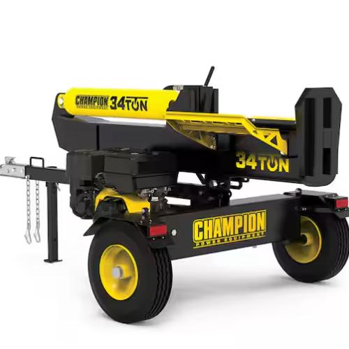 DALLAS LOCATION - Champion Power Equipment 34 Ton 338 cc Gas Powered Hydraulic Wood Log Splitter with Vertical/Horizontal Operation and Auto Return