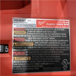 AS-IS Milwaukee FUEL 18V Lithium-Ion Cordless Brushless 6-1/2 in. Plunge Cut Track Saw (Tool-Only)