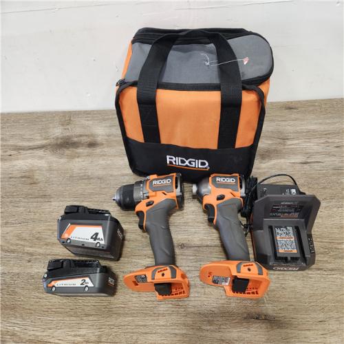 Phoenix Location NEW RIDGID 18V Cordless 2-Tool Combo Kit with Drill/Driver, Impact Driver, (2) Batteries, and Charger