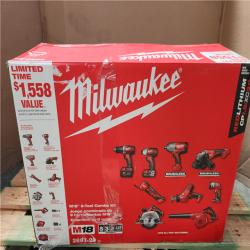 California NEW Milwaukee M18 9-Tool Combo Kit, includes (2) Batteries & Charger