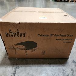 Phoenix Location NEW BIG HORN 16 in. Propane Pizza Oven, Outdoor Pizza Oven in Black, with Rotating Pizza Stone