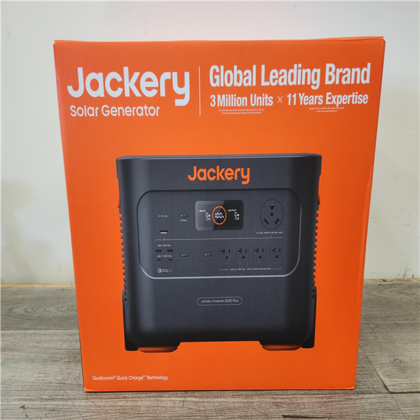 Phoenix Location NEW Jackery Solar Generator Explorer 2000 Plus 2042.8Wh/ 3000W Model No. Je-2000C (SEALED)