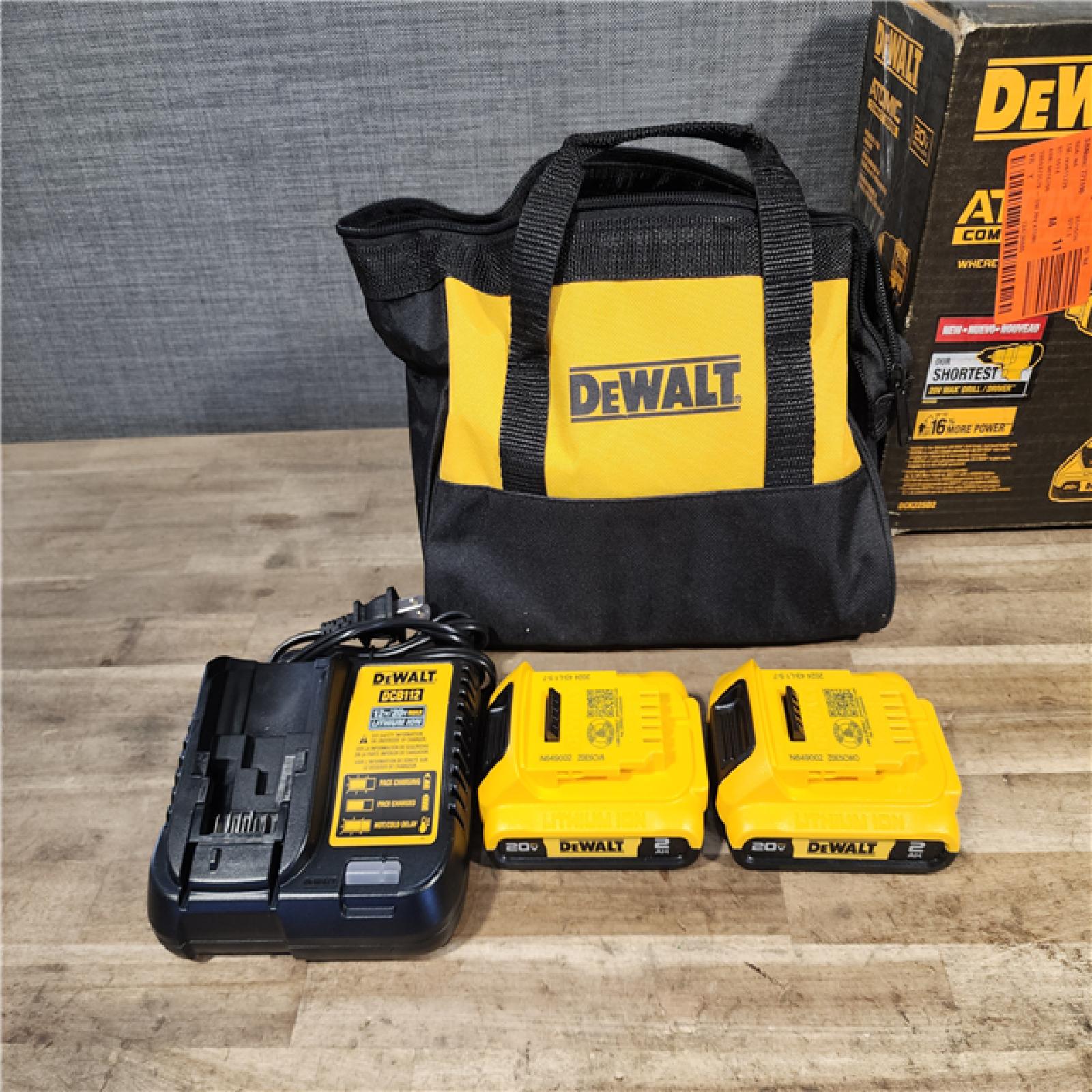 HOUSTON LOCATION - AS-IS DEWALT ATOMIC 20-Volt MAX Lithium-Ion Cordless Combo (2-Tool) Kit