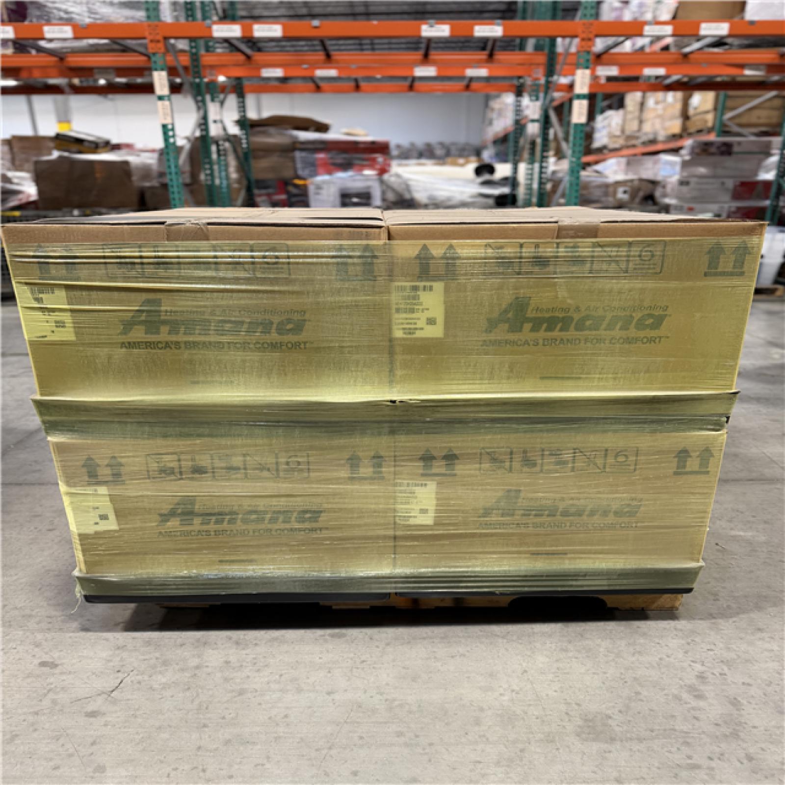 DALLAS LOCATION - AMANA HEATING AND AIRCONDITIONING PALLET -(4 UNITS)