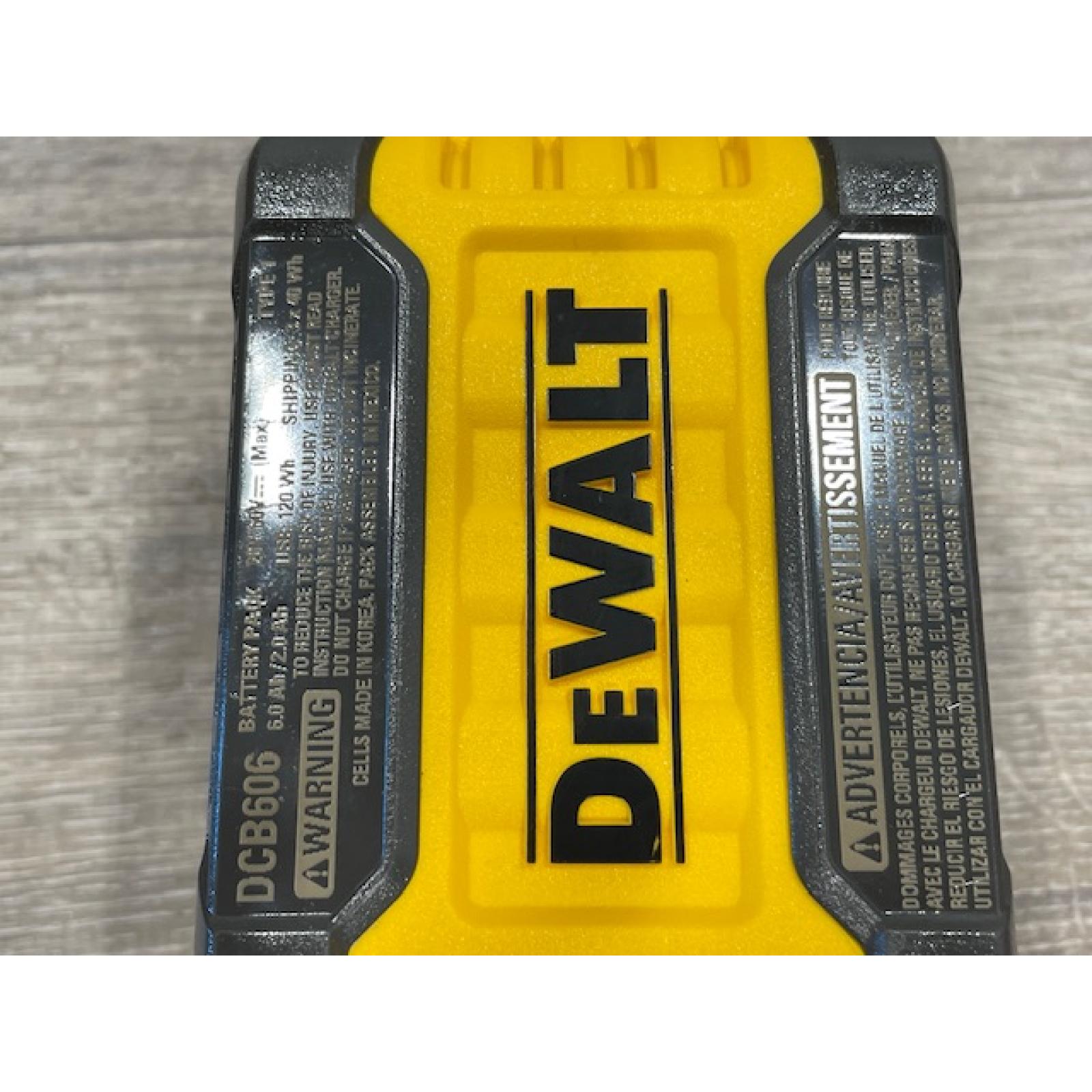 AS-IS DEWALT FLEXVOLT 20V/60V MAX Lithium-Ion 6.0Ah Battery Pack