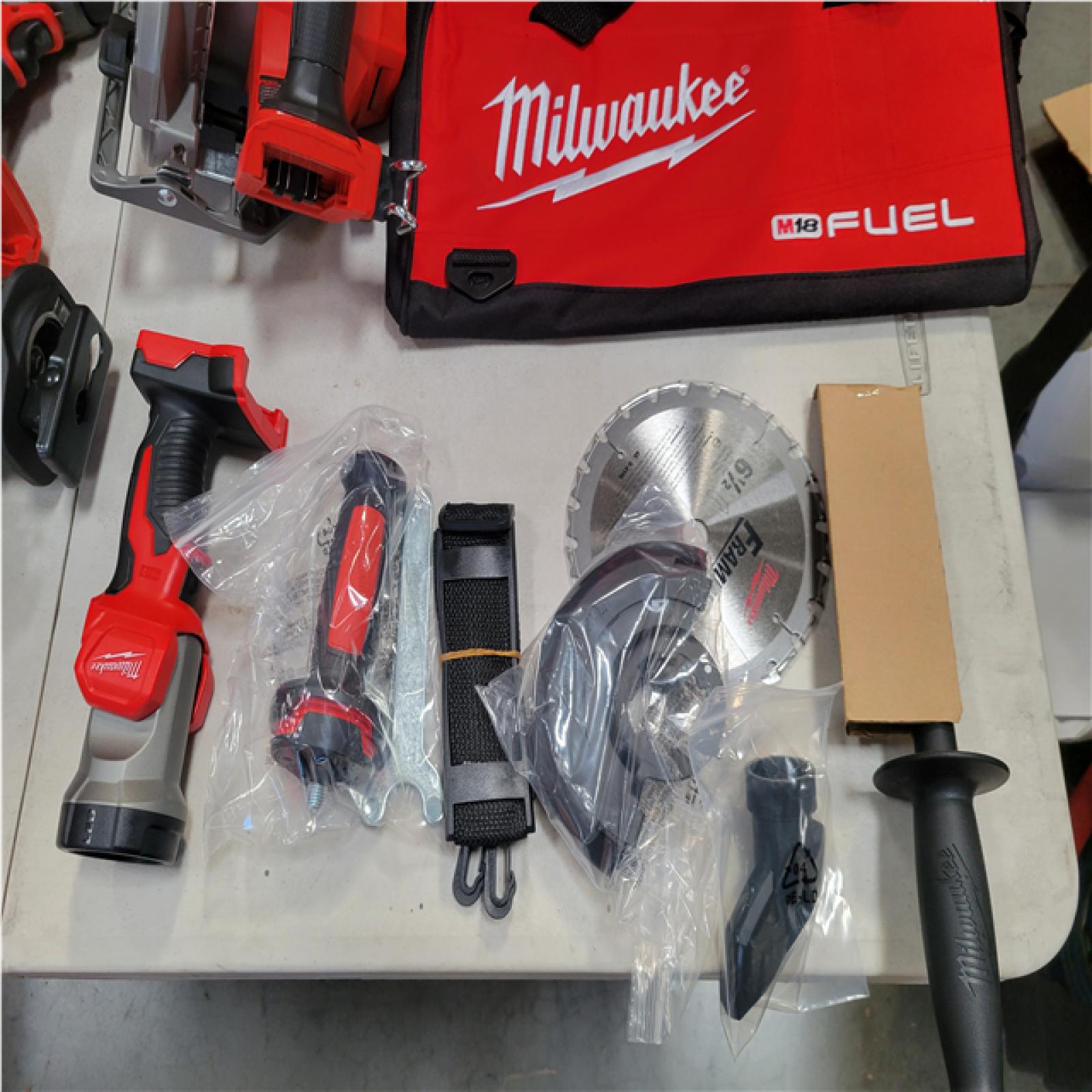CALIFORNIA AS-IS MILWAUKEE M18 FUEL 7-TOOL COMBO KIT
