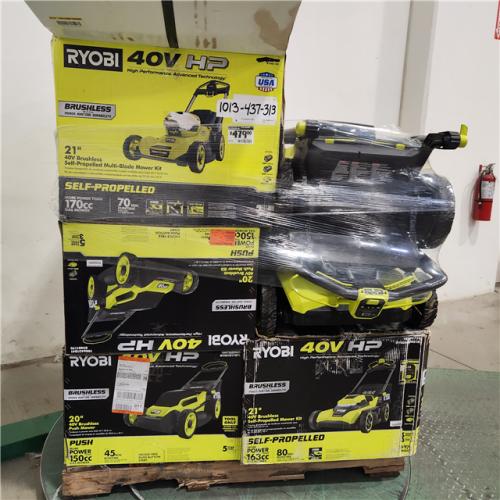 Dallas Location - As-Is Ryobi Lawn Mower Pallet