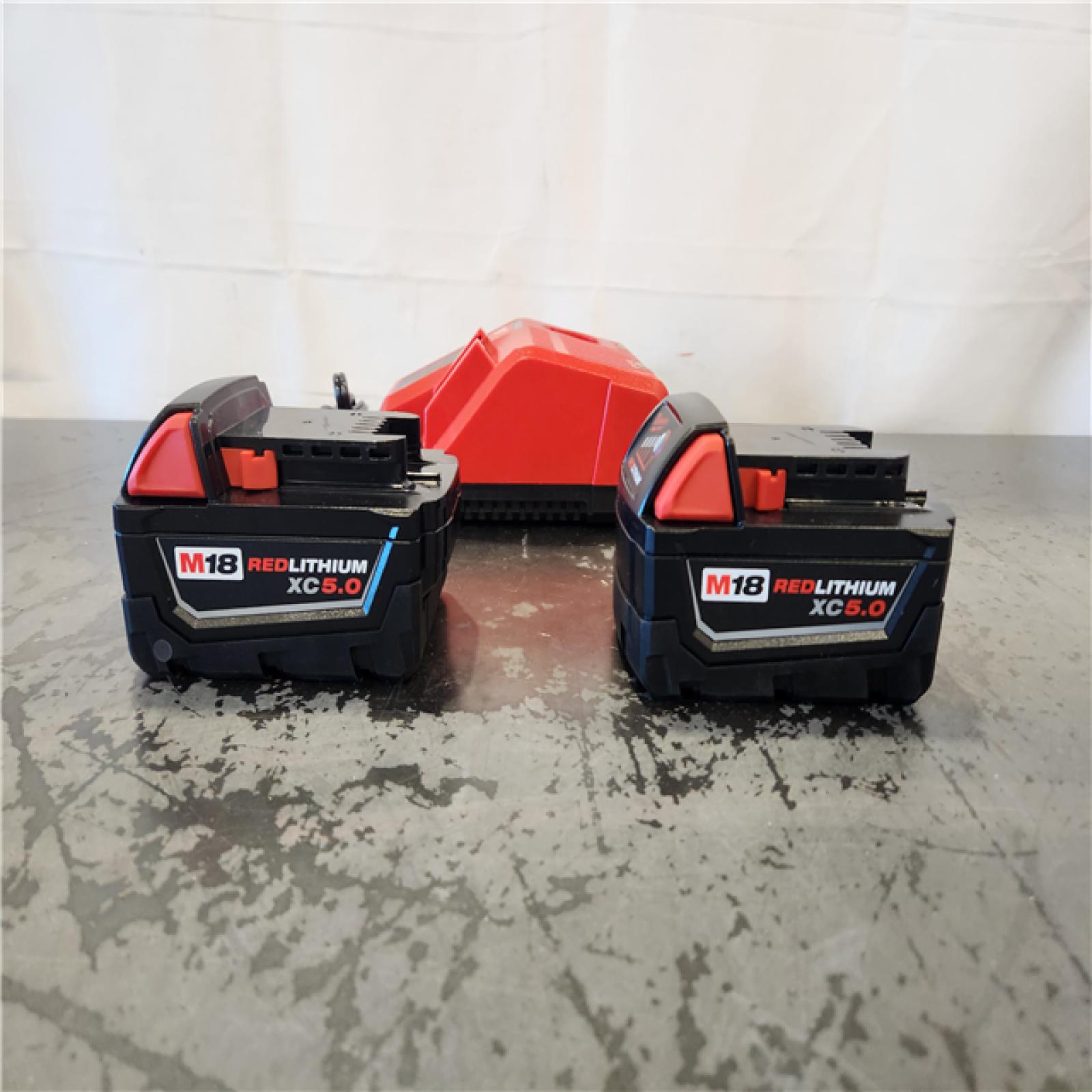 AS-IS- Milwaukee 18-Volt Lithium-Ion XC Starter Kit