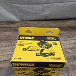 AS-IS DEWALT 20V MAX Lithium-Ion 6.0Ah and 4.0Ah Battery and Charger Starter Kit