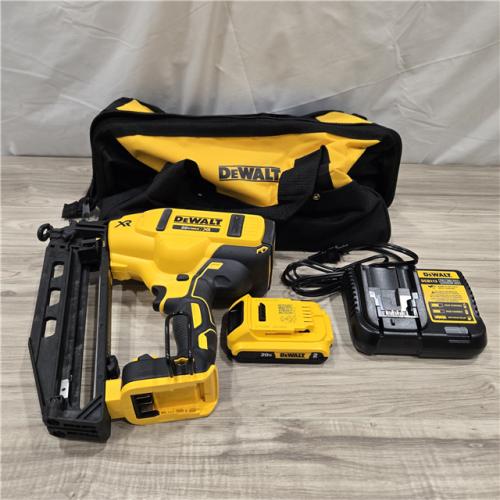 AS-IS DeWalt 20V 16 Gauge Cordless Angled Finish Nailer Kit