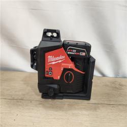 AS-IS- Milwaukee- M12 Green Beam Laser 360° 3-Plane Kit