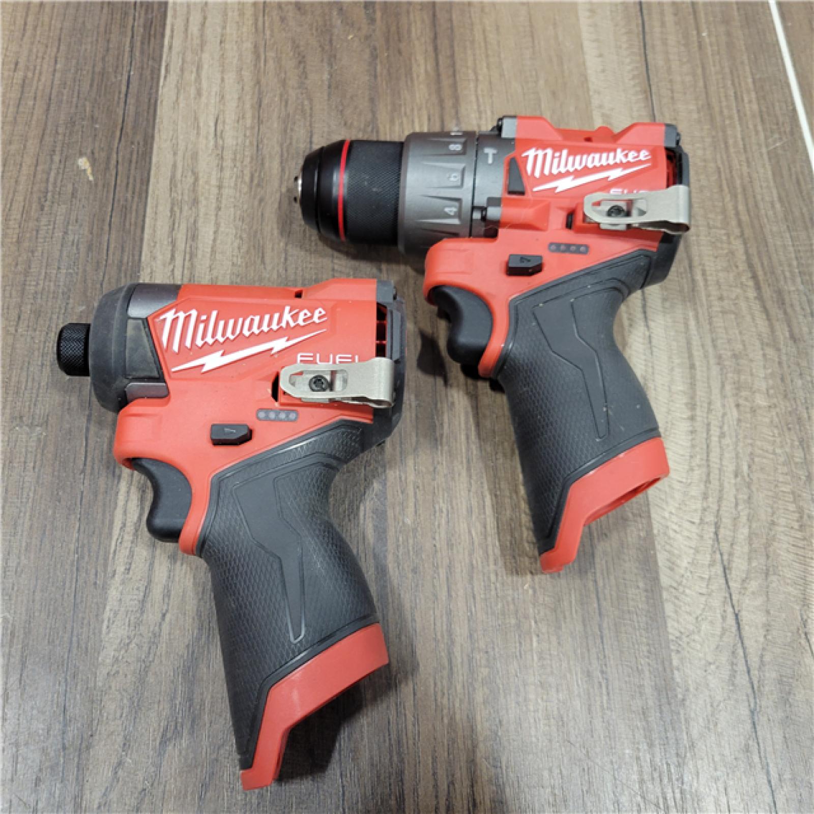AS-IS Milwaukee 3497-22 12V Brushless Hammer Drill and Impact Driver Combo Kit