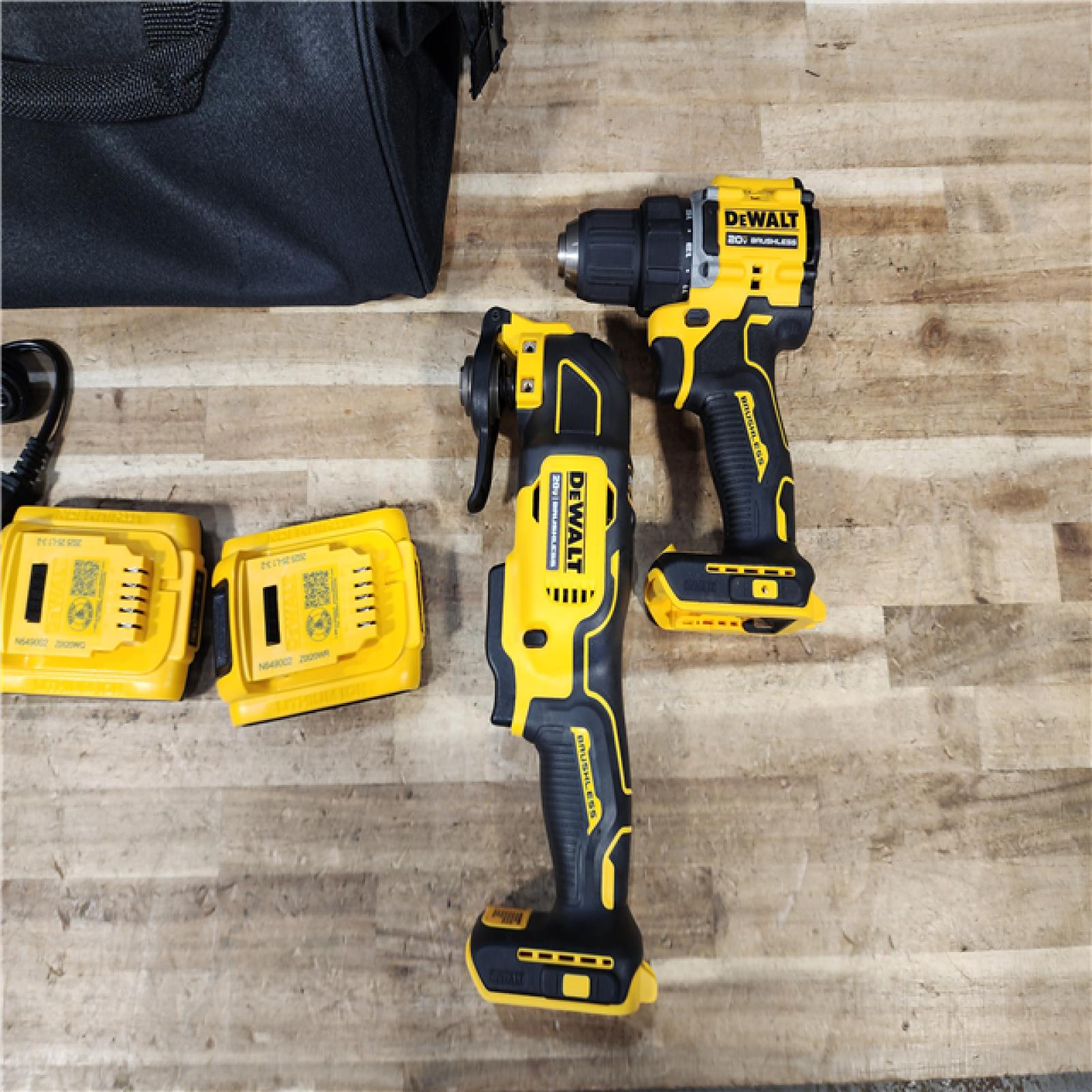 HOUSTON LOCATION - AS - IS DEWALT ATOMIC 20-Volt Lithium-Ion Cordless Brushless (2-Tool) Combo Kit