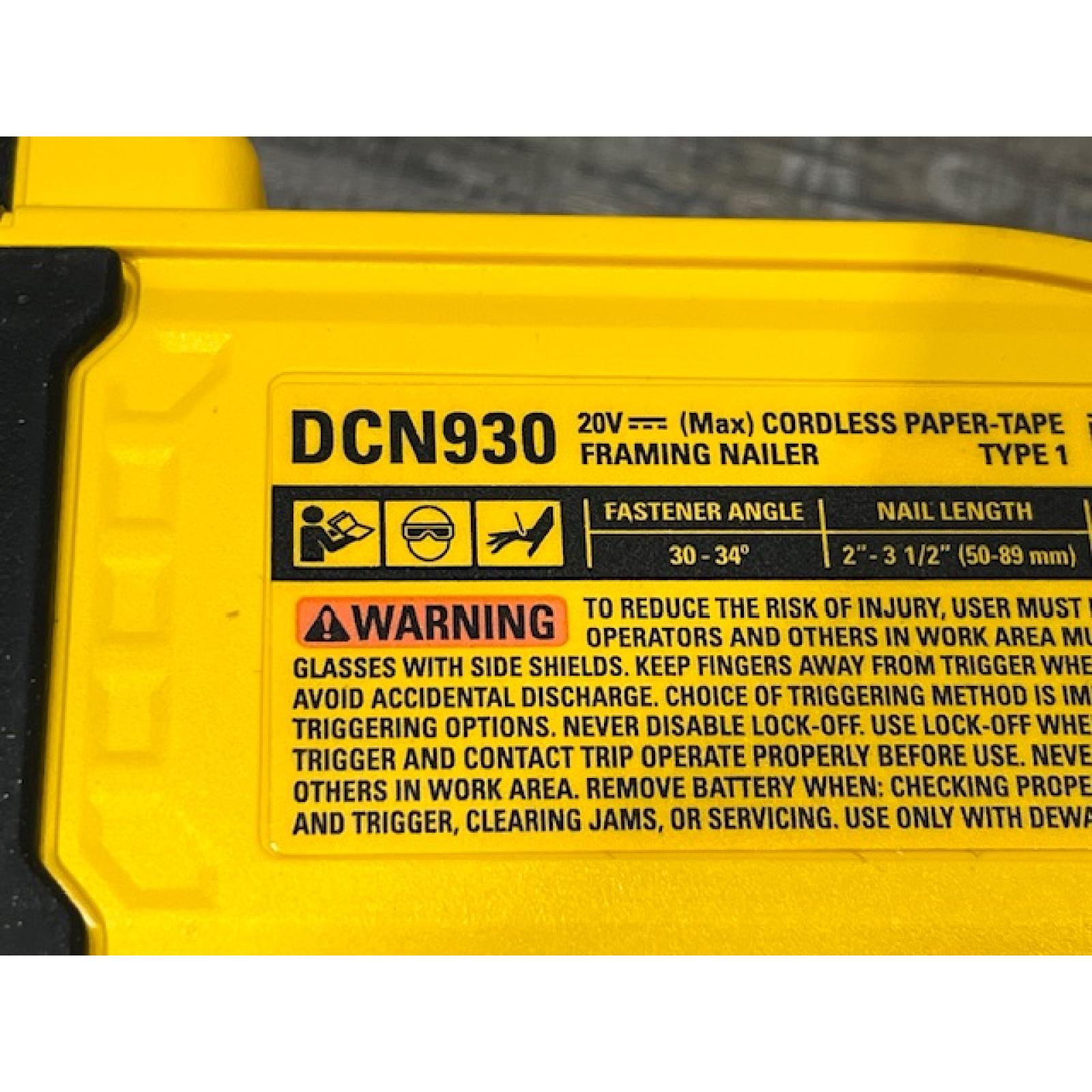 AS-IS DEWALT 20V 30 Degree Cordless Framing Nailer (Tool-Only)