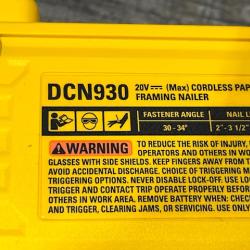 AS-IS DEWALT 20V 30 Degree Cordless Framing Nailer (Tool-Only)