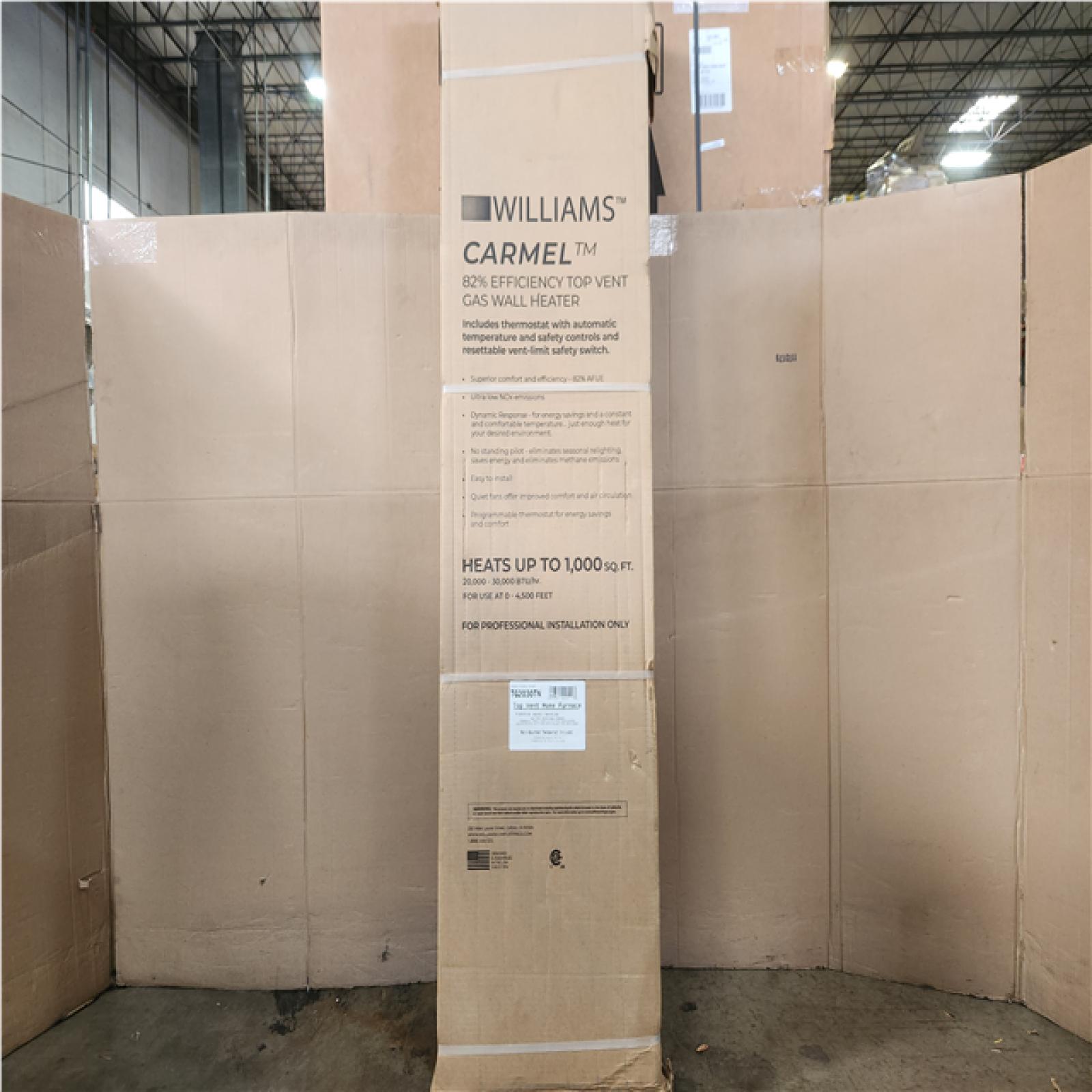 Phoenix NEW TG2030TN 82% AFUE Top Vent Gas Wall Furnace.