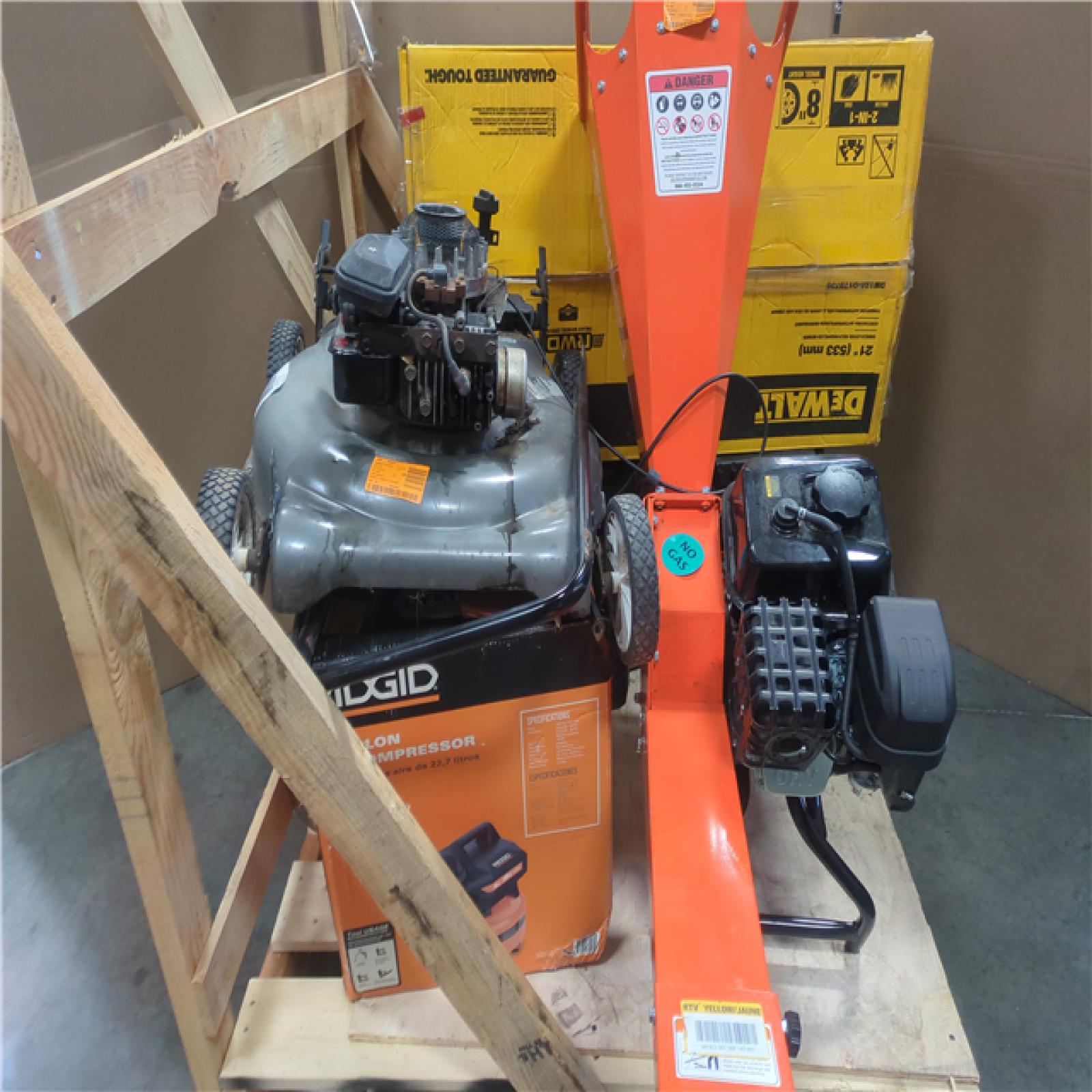 CALIFORNIA AS-IS OUTDOOR POWER EQUIPMENT