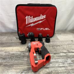 AS-IS Milwaukee FUEL 12V Lithium-Ion Brushless Cordless 4-in-1 Installation 3/8 in. Drill Driver with 4 Tool Head (Tool-Only)