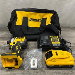 AS-IS DEWALT 20V MAX XR Lithium-Ion Brushless Cordless 3-Speed High Torque 1/4 in. Impact Driver Kit