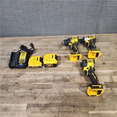 HOUSTON LOCATION - AS-IS DEWALT 3 TOOL COMBO KIT W/ (2) BATTERY & CHARGER