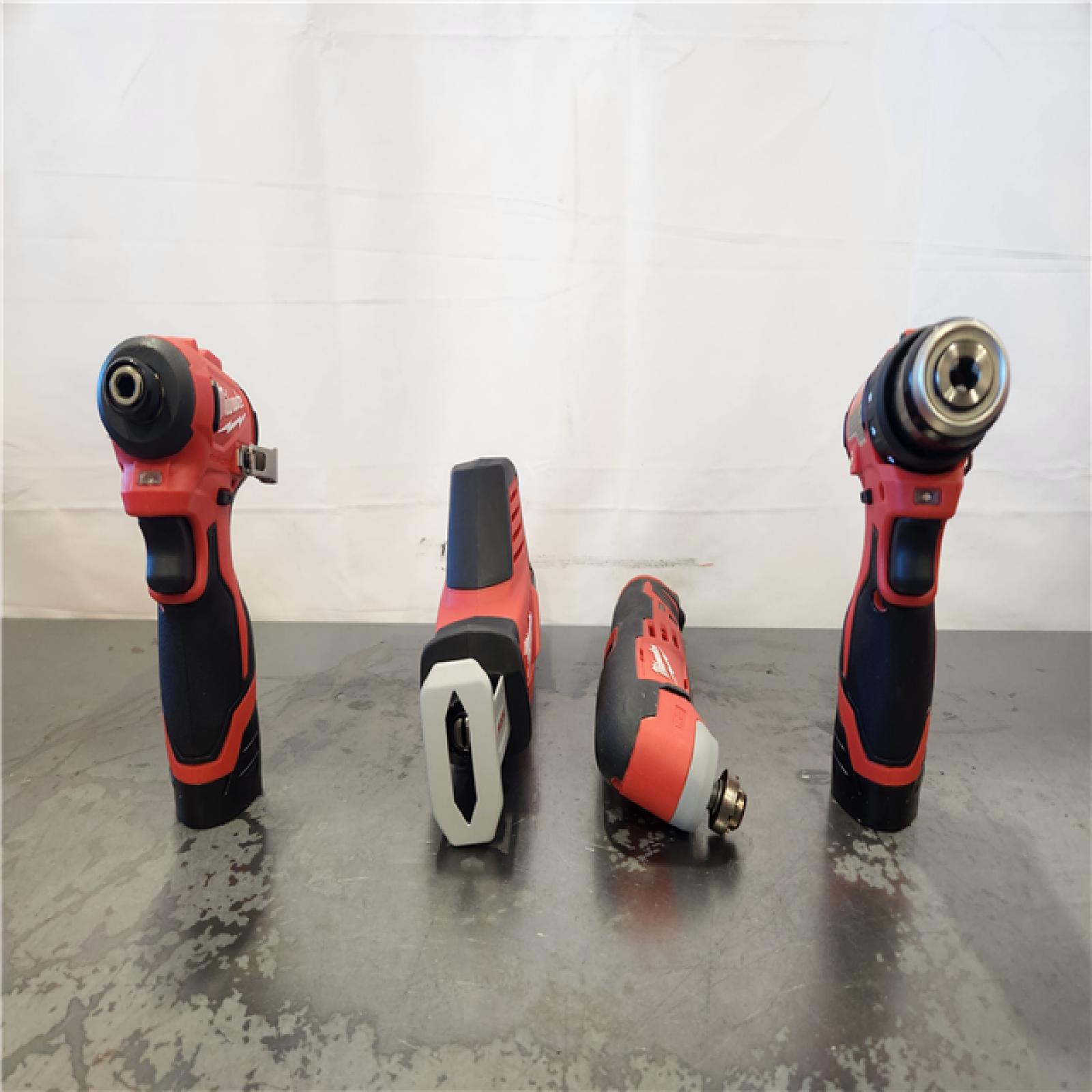 AS-IS- Milwaukee 12V Lithium-Ion Brushless Cordless Subcompact Drill and Impact Driver Kit