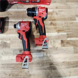 HOUSTON LOCATION - AS-IS Milwaukee  18V Lithium-Ion Brushless Cordless Compact Drill/Impact Combo Kit