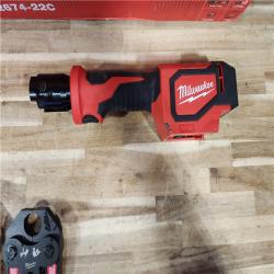 HOUSTON LOCATION - AS-IS Milwaukee 18V Lithium-Ion Cordless Short Throw Press Tool with 3 PEX Crimp Jaws Kit