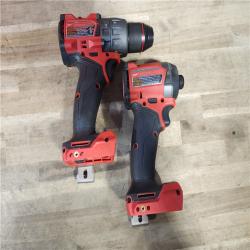 HOUSTON LOCATION - AS-IS MILWAUKEE FUEL 18V Lithium-Ion Brushless Cordless Hammer Drill and Impact Driver Combo Kit
