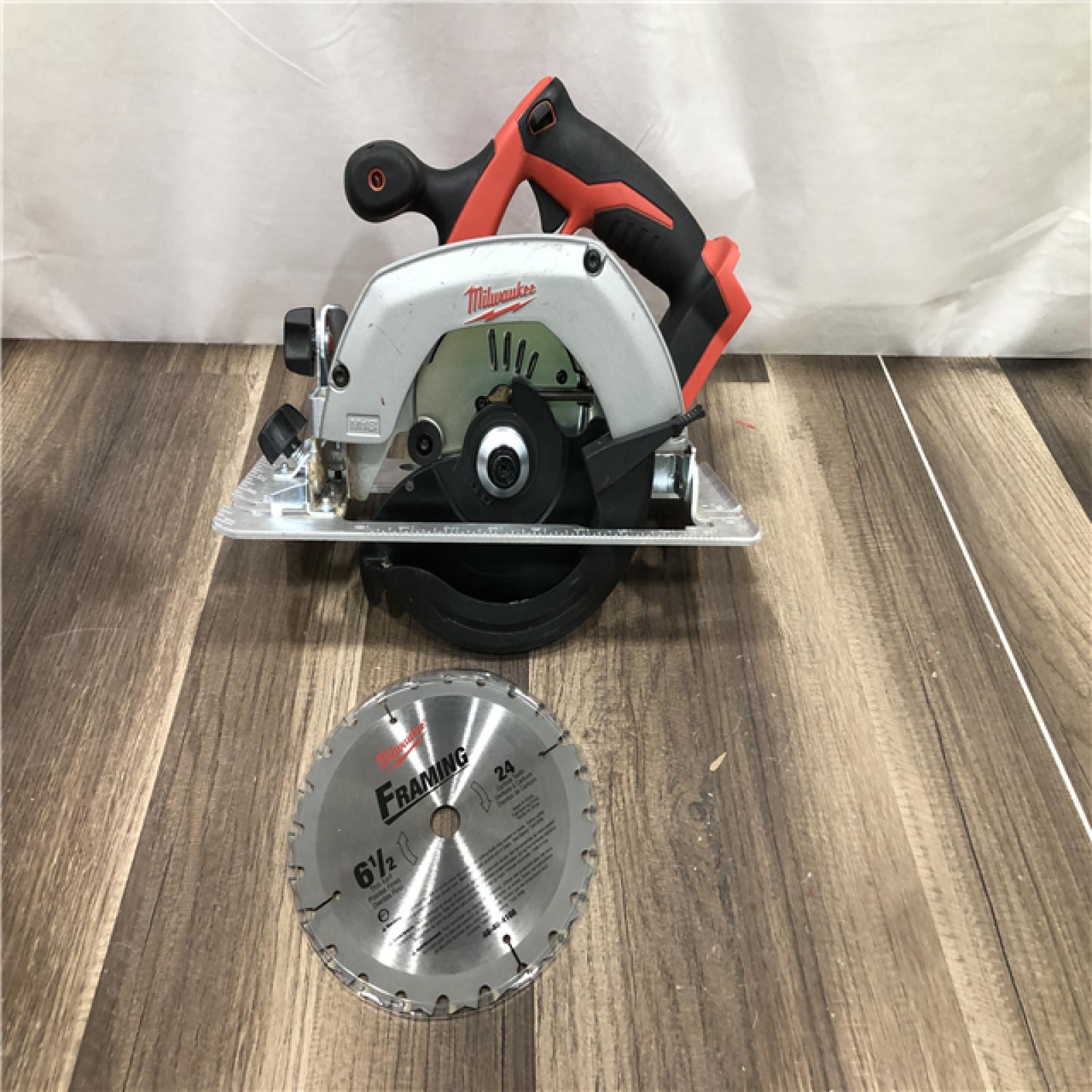 AS-IS Milwaukee 18V Lithium-Ion Cordless 6-1/2 in. Circular Saw (Tool-Only)