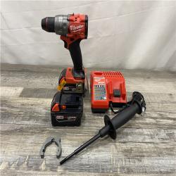 AS-IS Milwaukee FUEL 18V Lithium-Ion Brushless Cordless 1/2 in. Hammer Drill Driver Kit