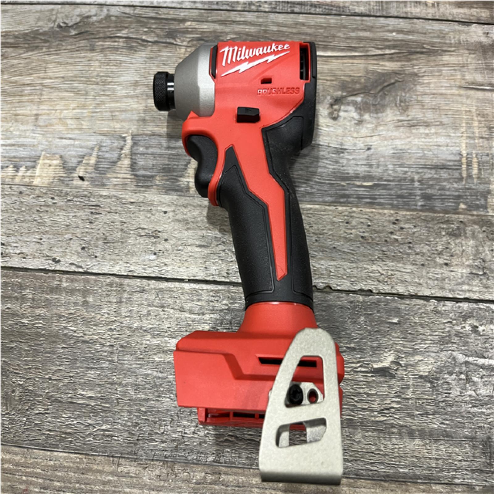 AS-IS Milwaukee 18V Lithium-Ion Compact Brushless Cordless 1/4 in. Impact Driver Kit