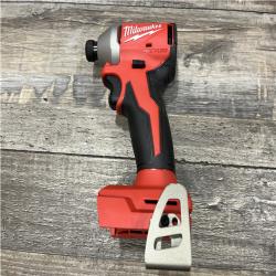 AS-IS Milwaukee 18V Lithium-Ion Compact Brushless Cordless 1/4 in. Impact Driver Kit