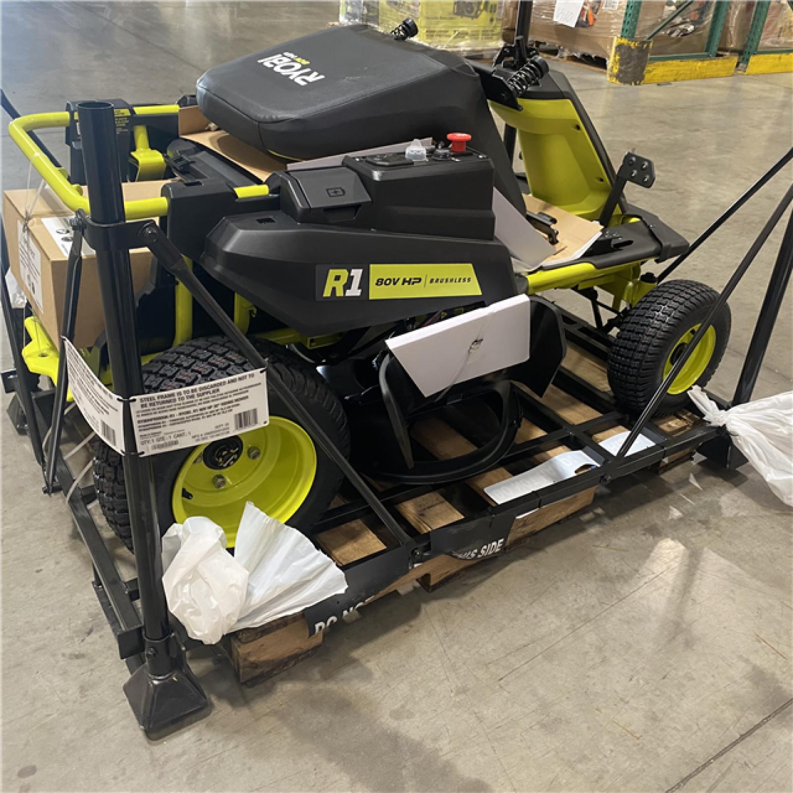 Dallas Location - As-Is ROYBI R1 80V HP Brushless 30” Riding Lawn Mower Kit