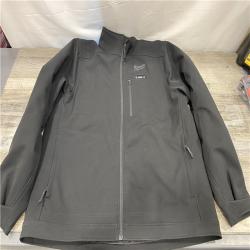AS-IS Milwaukee Men's X-Large 12V Lithium-Ion Cordless TOUGHSHELL Black Heated Jacket (Jacket Only)