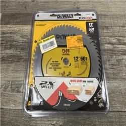 NEW - DEWALT FLEXVOLT 12 in. 60-Teeth Carbide-Tipped Miter Saw Blade