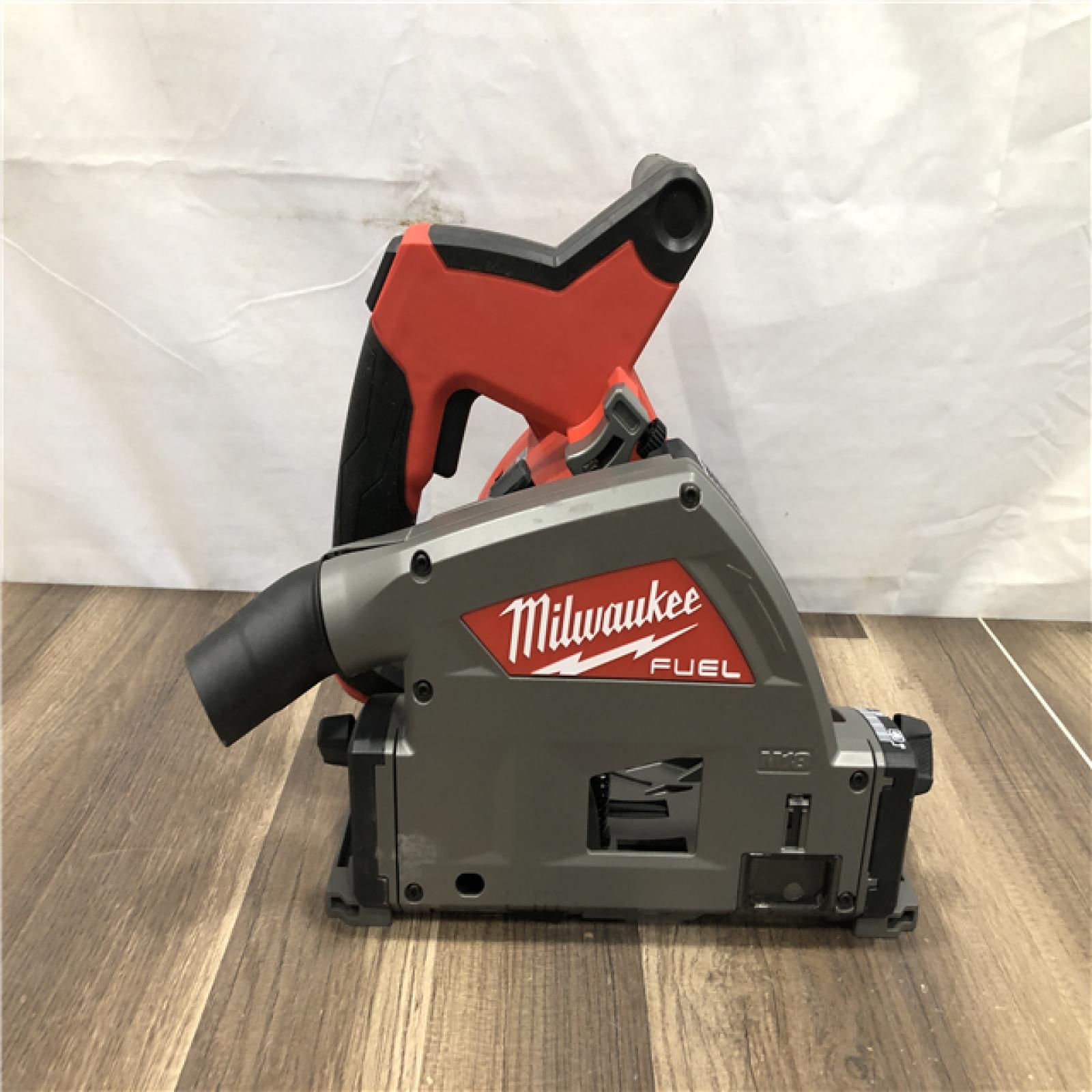 AS-IS Milwaukee FUEL 18V Lithium-Ion Cordless Brushless 6-1/2 in. Plunge Cut Track Saw (Tool-Only)