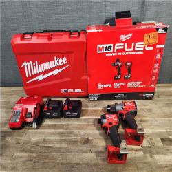 HOUSTON LOCATION - AS-IS (APPEARS LIKE NEW) MILWAUKEE M18 FUEL 18V Lithium-Ion Brushless Cordless Hammer Drill and Impact Driver Combo Kit (2-Tool) with 2 Batteries