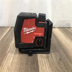 AS-IS Milwaukee 100 ft. REDLITHIUM Lithium-Ion USB Green Rechargeable Cross Line Laser Level with Charger