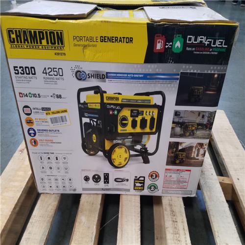 CALIFORNIA AS-IS CHAMPION DUAL FUEL PORTABLE GENERATOR