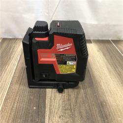 AS-IS Milwaukee 100 ft. REDLITHIUM Lithium-Ion USB Green Rechargeable Cross Line Laser Level with Charger