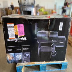 DALLAS LOCATION -OKLAHOMA JOE'S Longhorn Offset Charcoal Smoker and Grill with 1060 sq. in. Cooking Area in Black