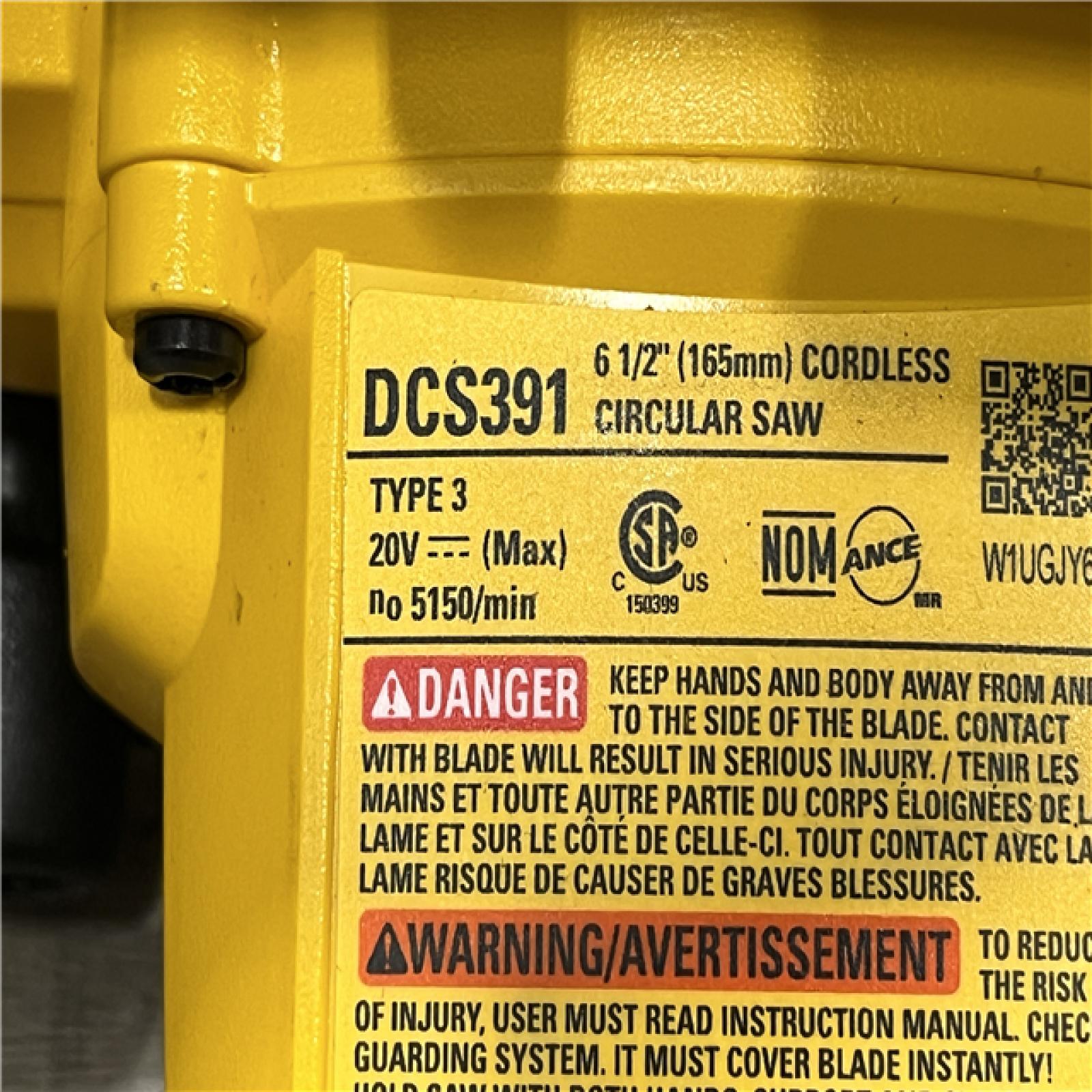 AS-IS DEWALT 6-1/2'' 165MM CIRCULAR SAW (Tool-Only)