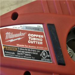 AS-IS Milwaukee 12V Lithium-Ion Cordless Copper Tubing Cutter (Tool-Only)