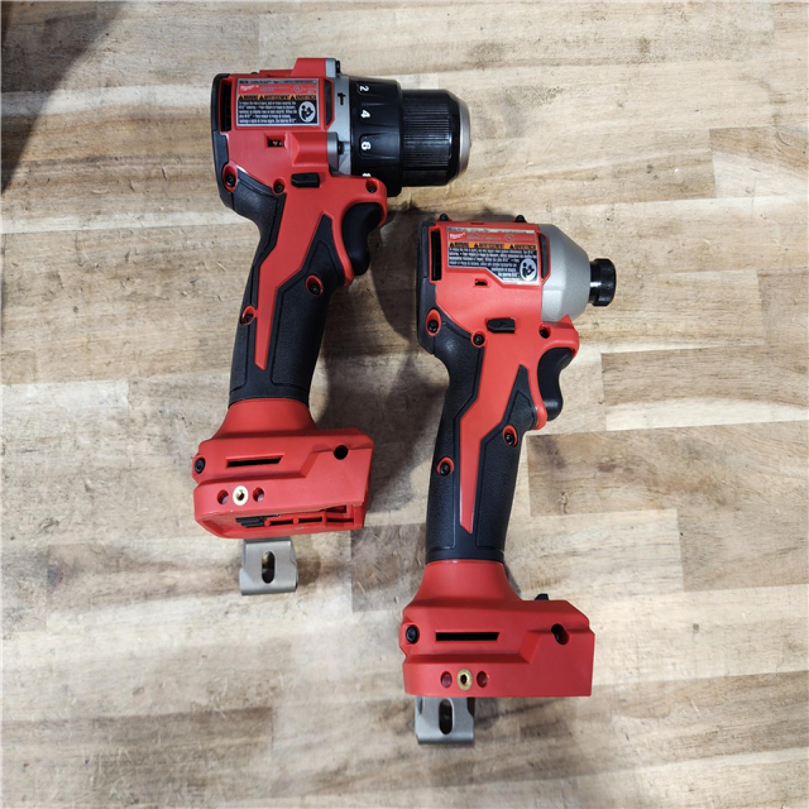 HOUSTON LOCATION - AS-IS Milwaukee 18-Volt Lithium-Ion Brushless Cordless Compact Hammer Drill/Impact Combo Kit