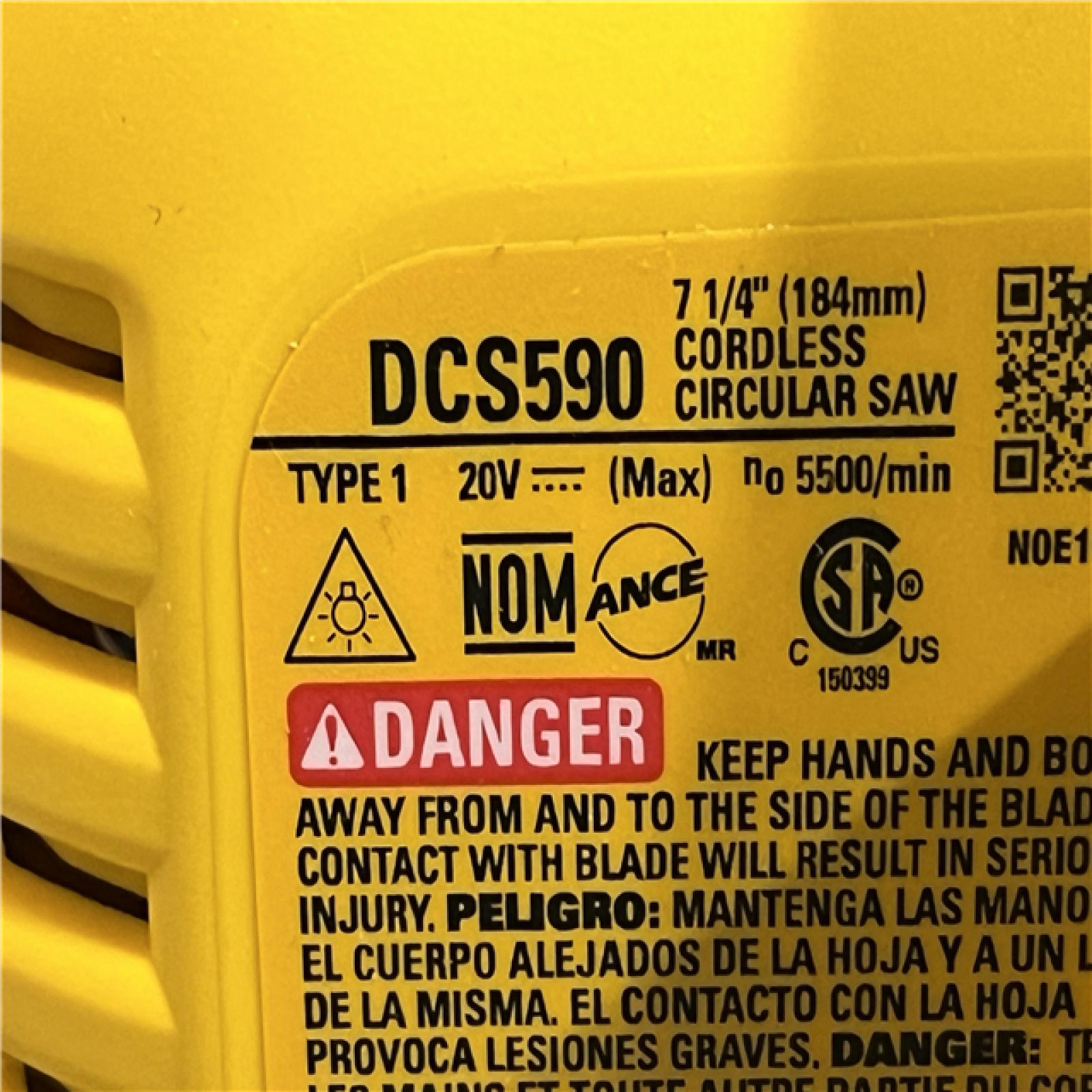 AS-IS DEWALT FLEXVOLT 60V MAX Cordless Brushless 7-1/4 in. Wormdrive Style Circular Saw (Tool Only)